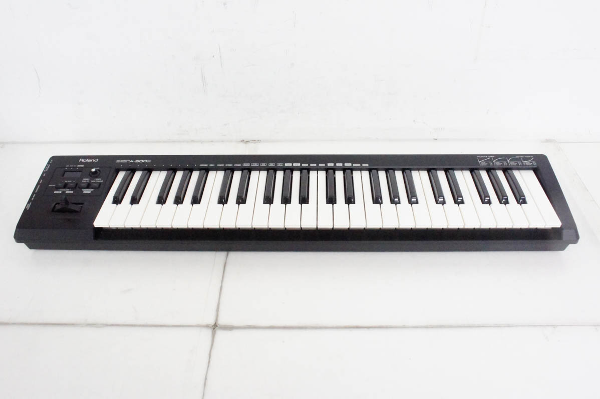 Roland MIDIキーボードコントローラー 49鍵 A-500S-R 中古 Rolandローランド MIDIキーボードコントローラー 49鍵 A