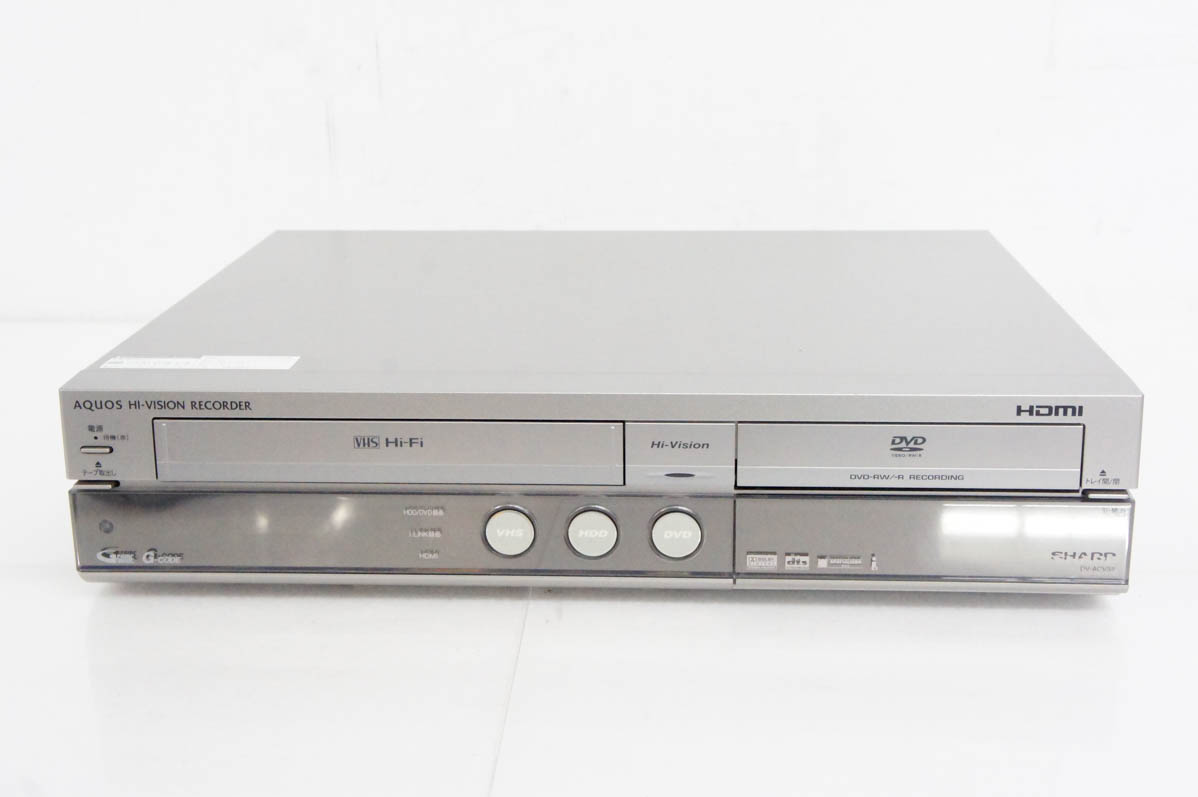 SHARP DV-ACV32 HDD/ DVD/VHSレコーダー 地デジ Amazon | シャープ 250GB ビデオ一体型DVDレコーダー DV-ACV32