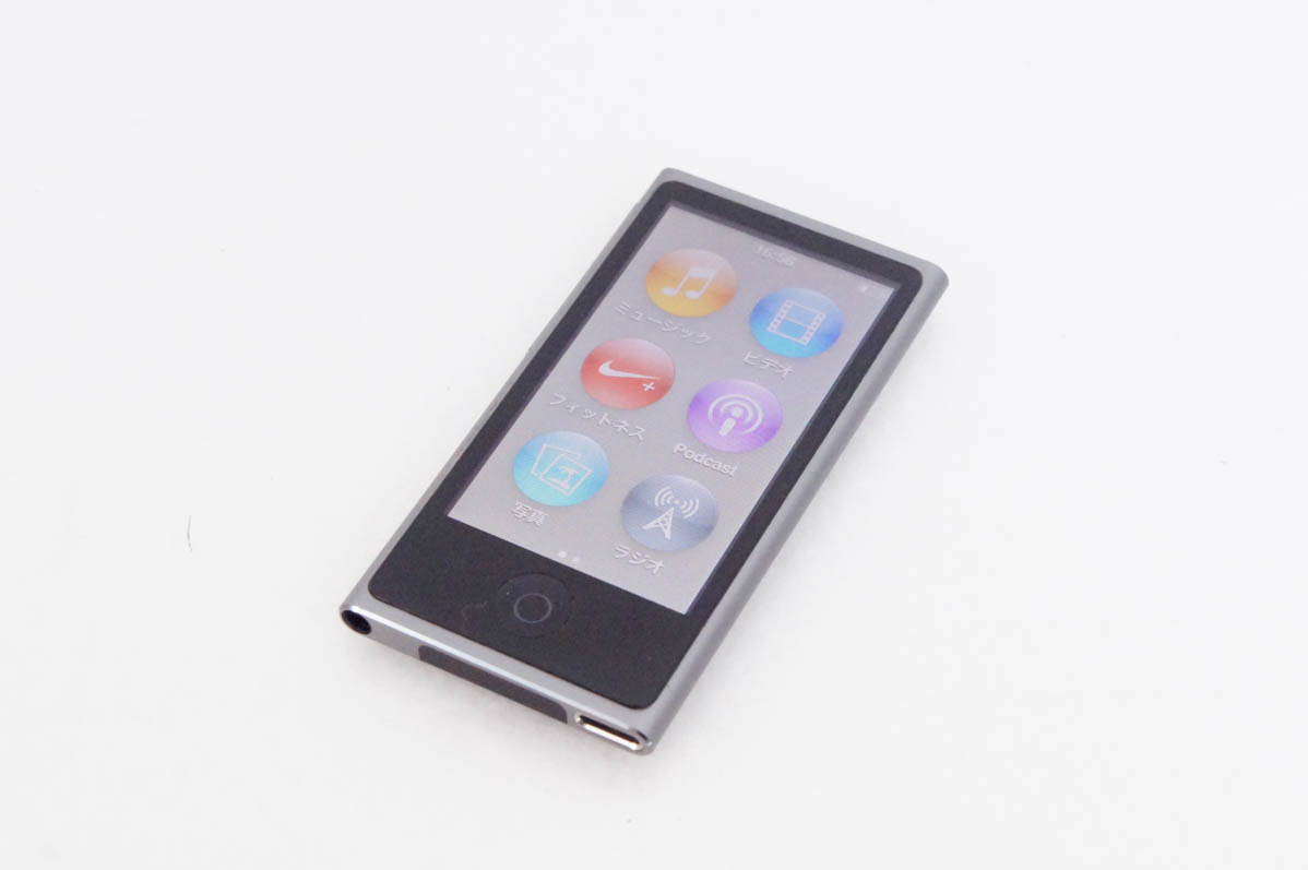 中古 C Appleアップル 第7世代 iPod nano 16GB スペースグレイ ME971J