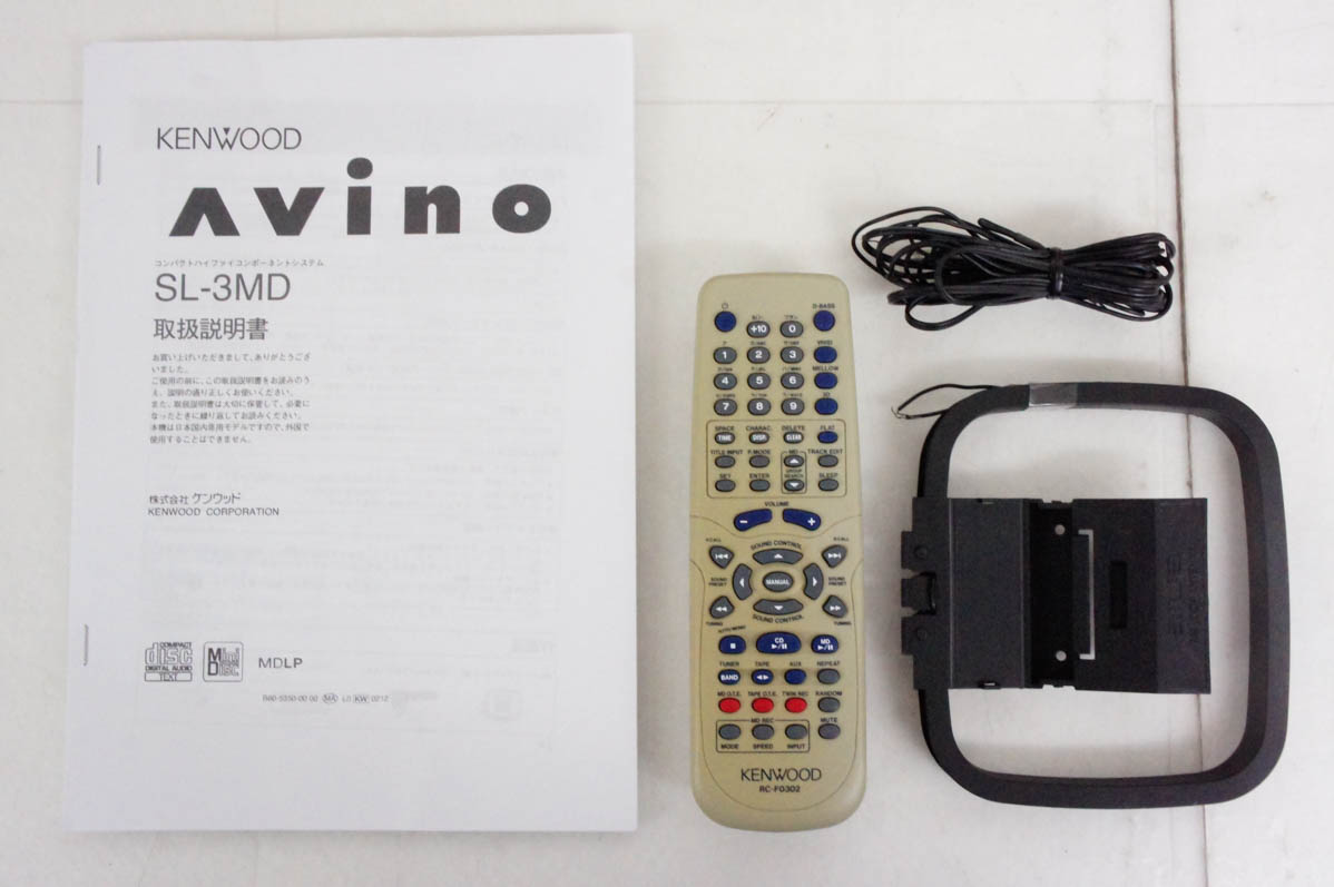 【美品】KENWOOD SL-3MD-S リモコン付き Yahoo!オークション -「kenwood sl-3md」の落札相場・落札価格