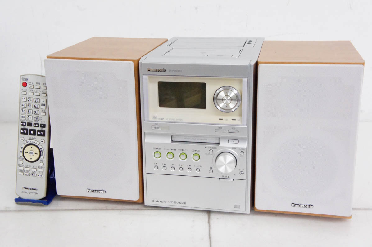 中古 Panasonicパナソニック SDステレオシステム D-dock 5CD／SD