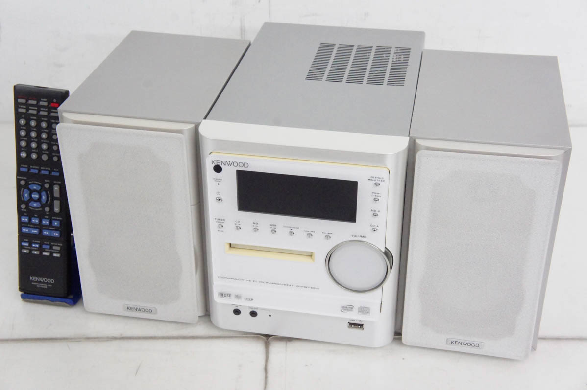 中古 KENWOODケンウッド CD/USBコンパクトHi-Fiシステム CD／MD