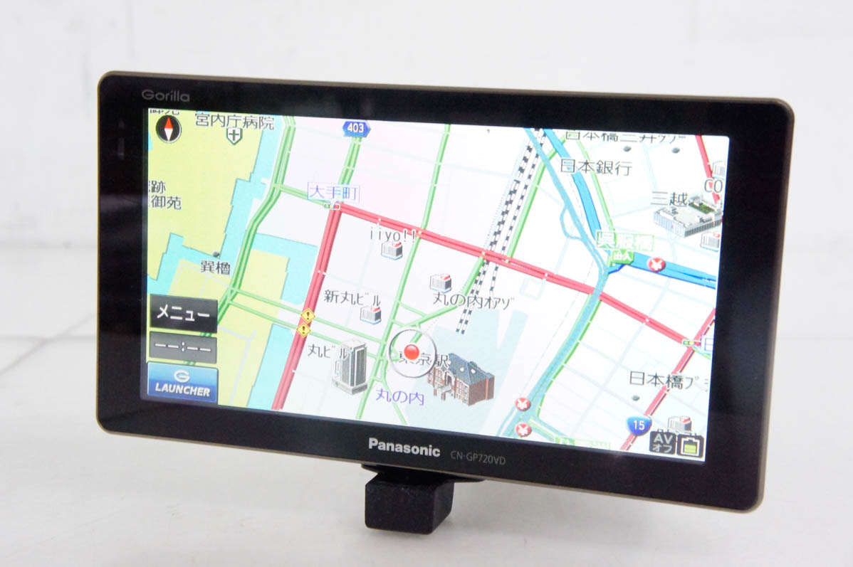 Panasonic CN-GP720VD　SSDポータブルカーナビ 中古 Panasonicパナソニック 7V型 SSDポータブルカー