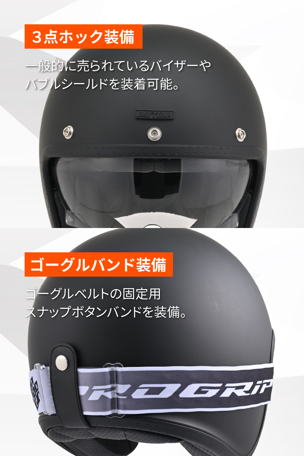 ご確認用 DAYTONA（デイトナ） 61094 DAYTONA DN-007PJ//ジェットヘルメット