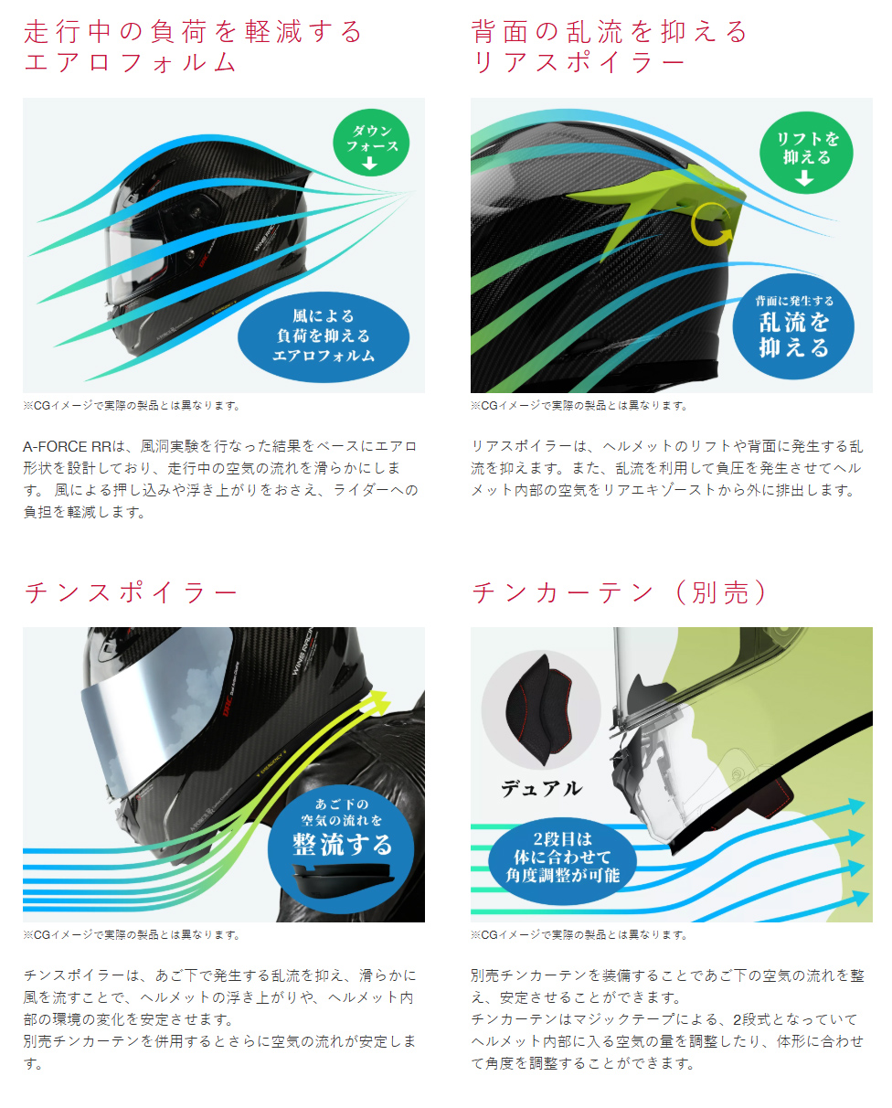 A-FORCE 【メーカー欠品中 次回入荷未定】wins ウインズ フルフェイス