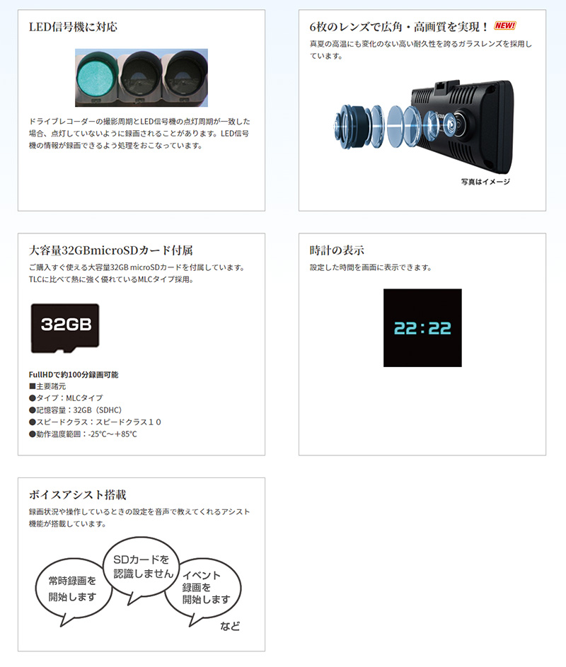 CELLSTAR セルスター CSシリーズ 180°+180°2カメラ360°録画