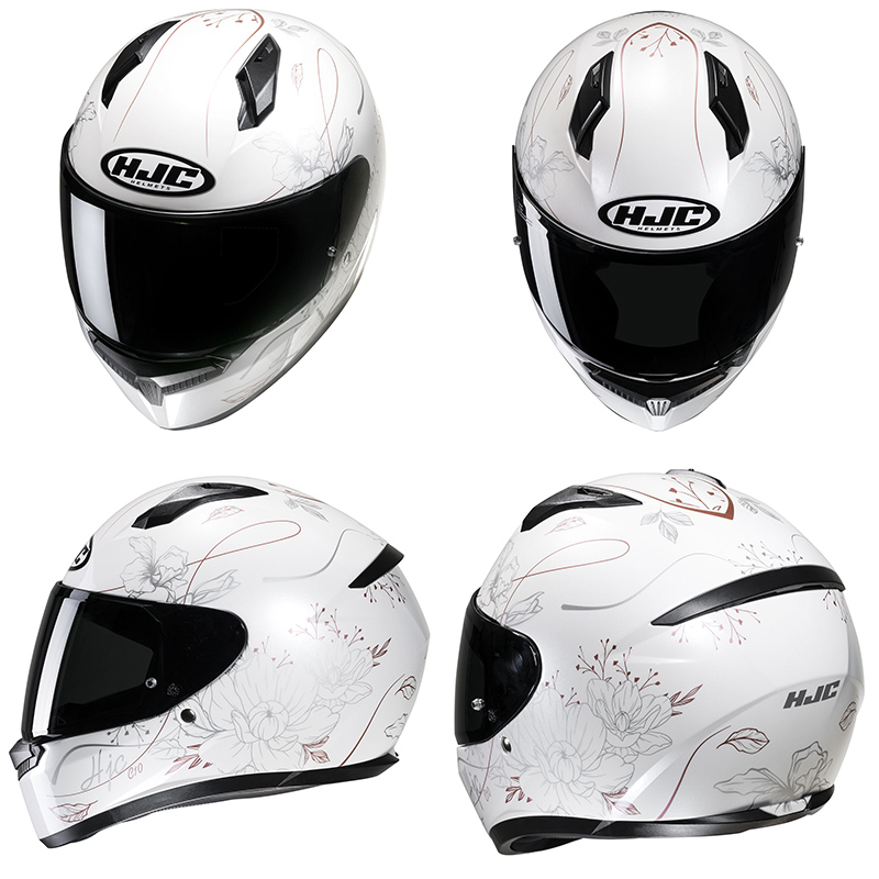 正規品 HJC エイチジェイシー C10エピック フルフェイスヘルメット ホワイト(MC8) M (57-58cm)