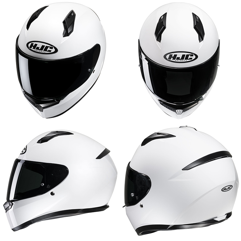正規品 HJC エイチジェイシー C10ソリッド フルフェイスヘルメット ホワイト XL (60-61cm)