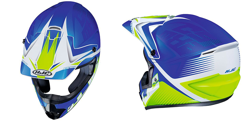 正規品 HJC エイチジェイシー CS-MX2エリューション オフロードヘルメット ブルー/イエロー(MC2SF) L (58-59cm)