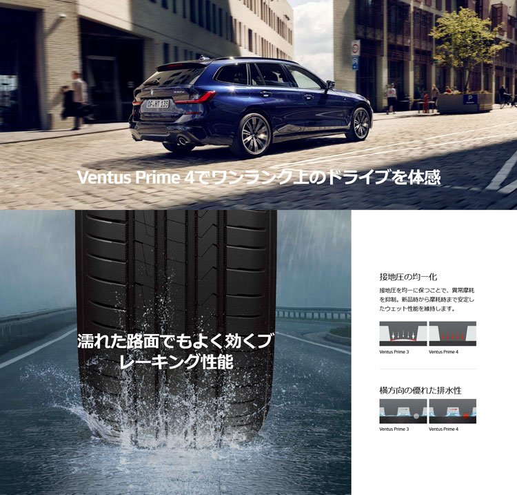 HANKOOK Ventus Prime4 225/55R17 4本セット ventus 4本セット 225/55R17 101W XL HANKOOK VENTUS Prime4 K135
