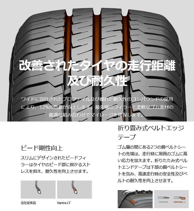 Vantra 正規品 ハンコック LT（RA18） 155/80R14 88/86N 4本セット 