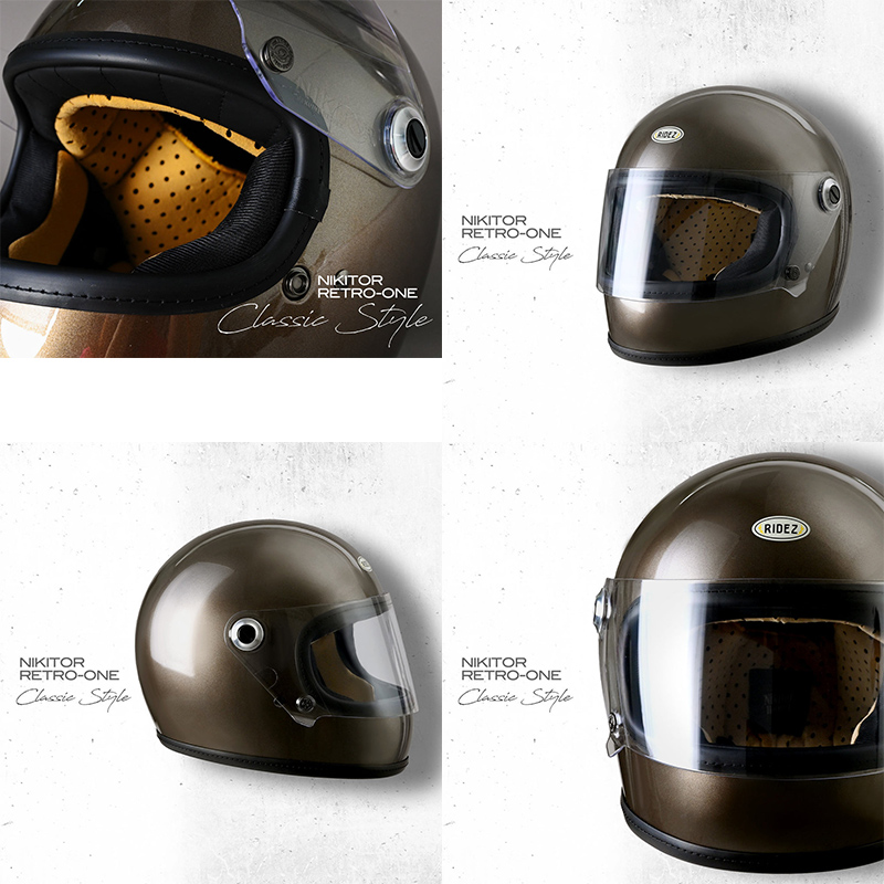 ライズ NIKITOR Retro-One GLOSS CHAMPAGNE /Mサイズ (57-58cm) フルフェイス RIDEZ HELMET :  ridez-nro-gcham-m : グリーンテックYahoo!ショッピング店 - 通販 - Yahoo!ショッピング