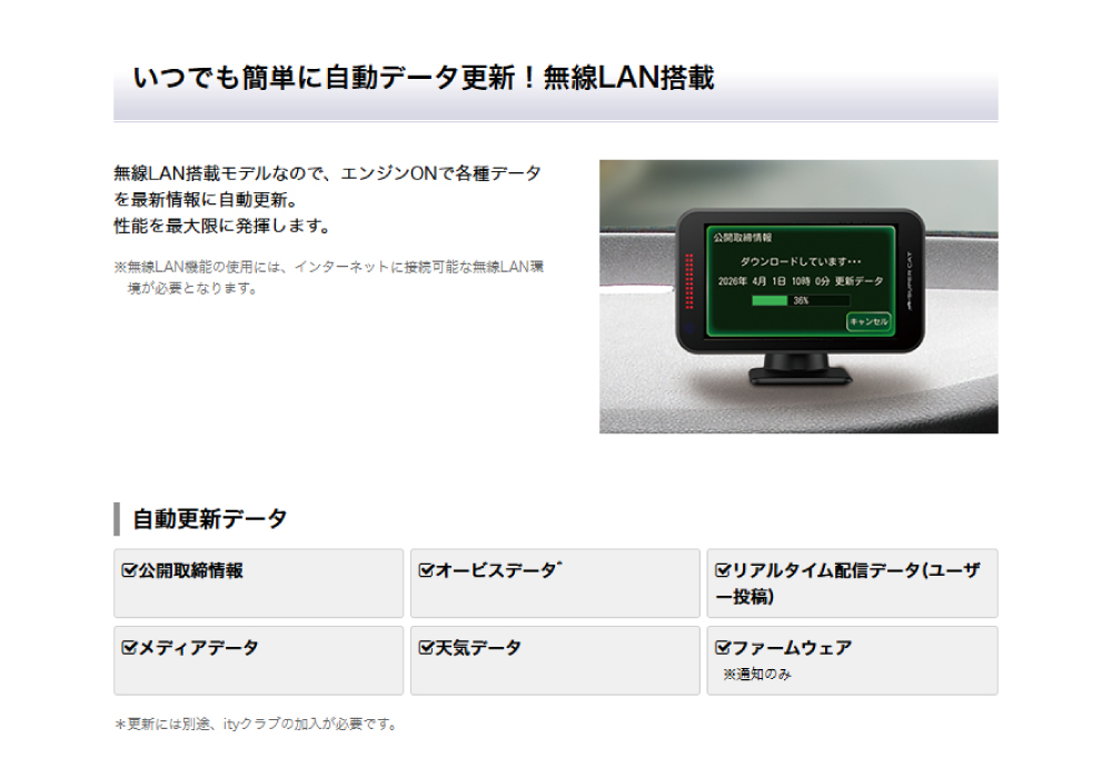 SUPER CAT ユピテル SK-2200 レーザーxレーダーGPS探知機 無線LAN搭載