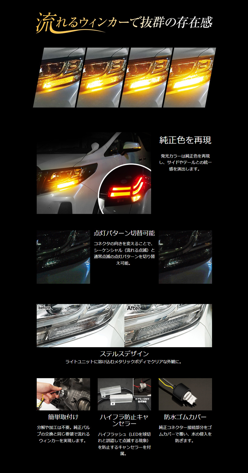 SPHERE LIGHT（スフィアライト） SSWK02 シーケンシャルウィンカー B
