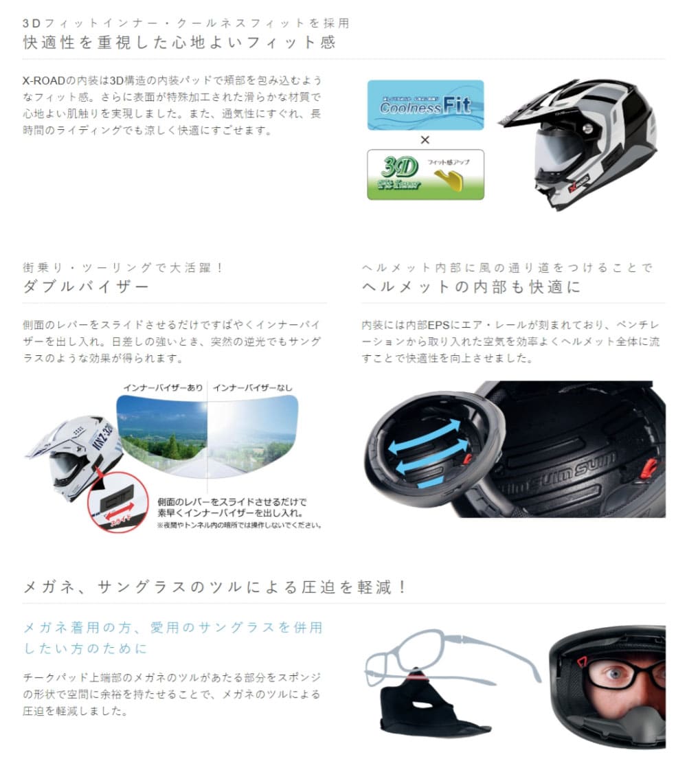 X-ROAD wins ウインズ オフロードヘルメット X-ROAD3 COMBAT M54