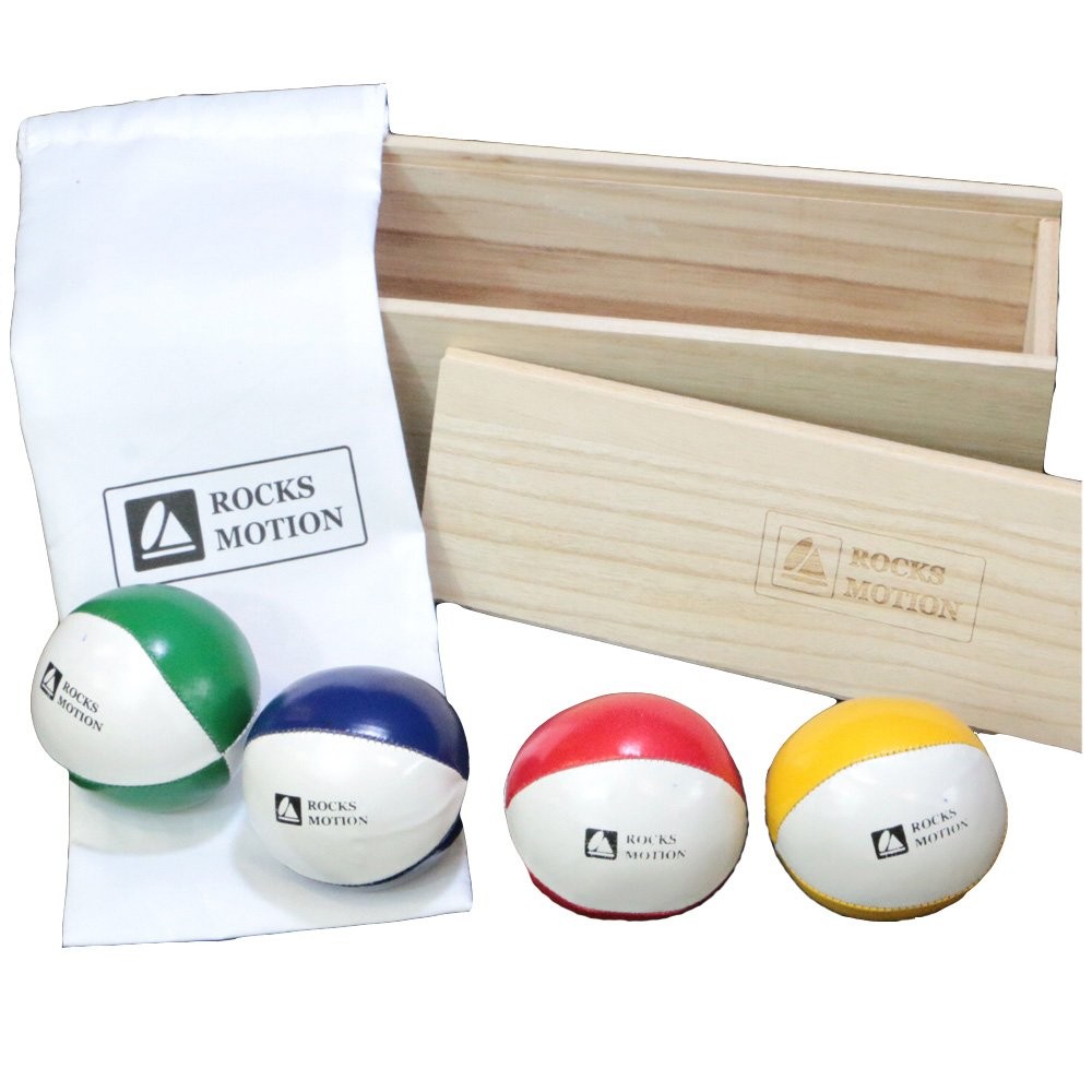 ジャグリングボール ジャグリング ボール 道具 ROCKSMOTION 木製おもちゃ 箱入り 頭の体操 ロックスモーション 知育玩具