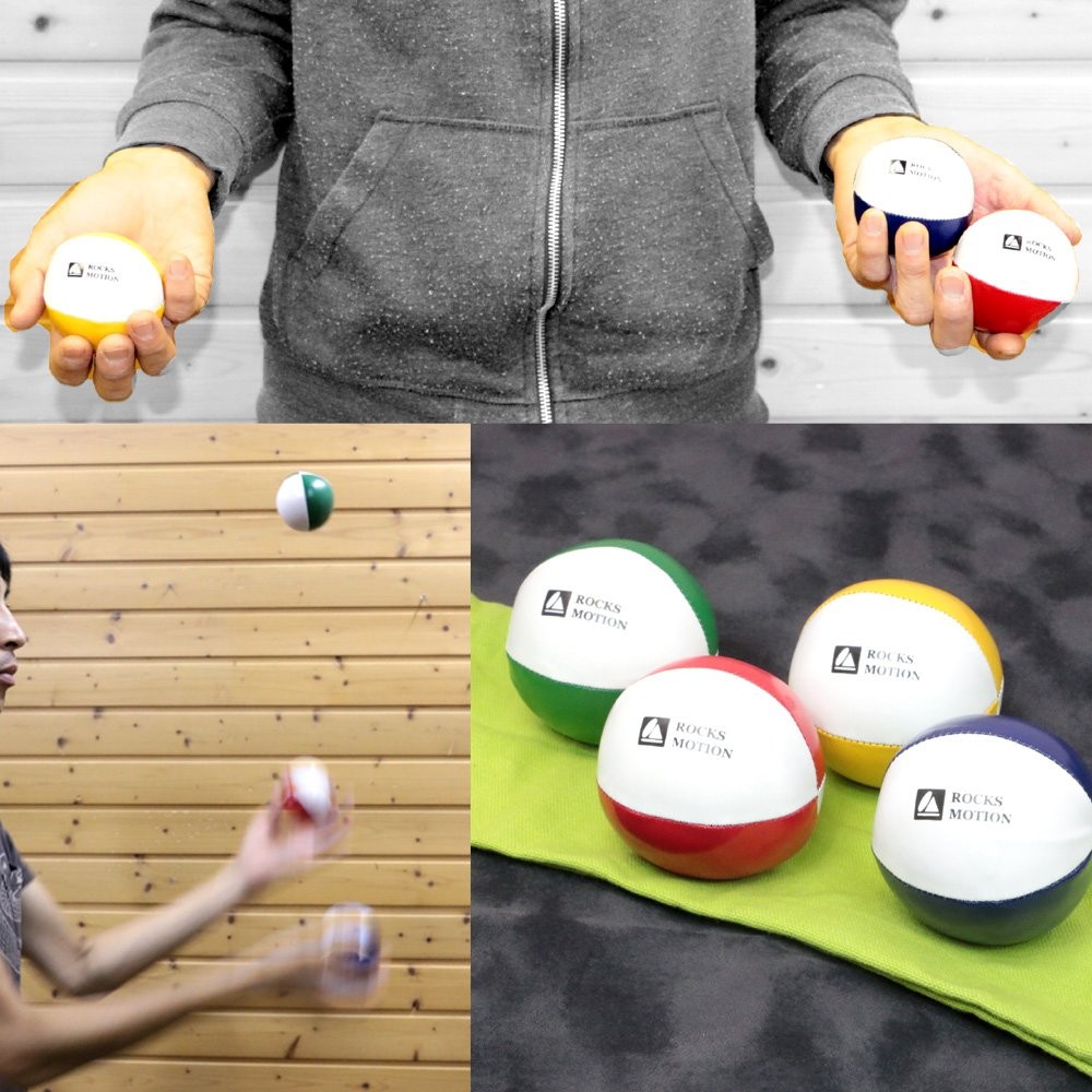 ジャグリングボール ジャグリング ボール 道具 ROCKSMOTION 木製おもちゃ 箱入り 頭の体操 ロックスモーション 知育玩具