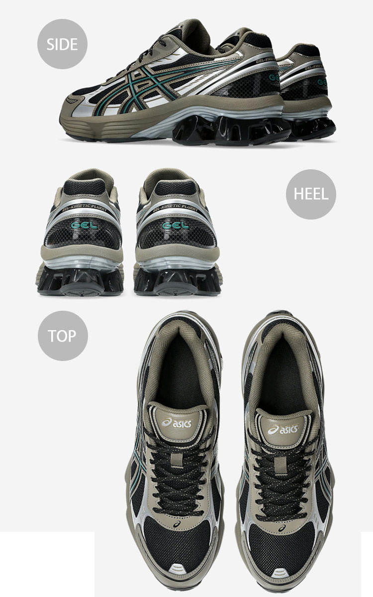 ASICS（アシックス） スニーカー GEL-KINETIC FLUENT BLACK DARK TAUPE