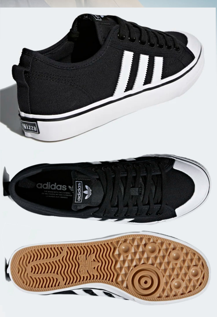 adidas（アディダス） スニーカー NIZZA ニッツァ CQ2332 CORE BLACK