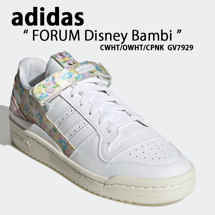 adidas アディダス スニーカー Disney Bambi FORUM ディズニー バンビ コラボ フォーラム WHITE PINK GV7929  ホワイト ピンク クラシック ベルクロ :ad-gv7929:セレクトショップ a-clo 通販 