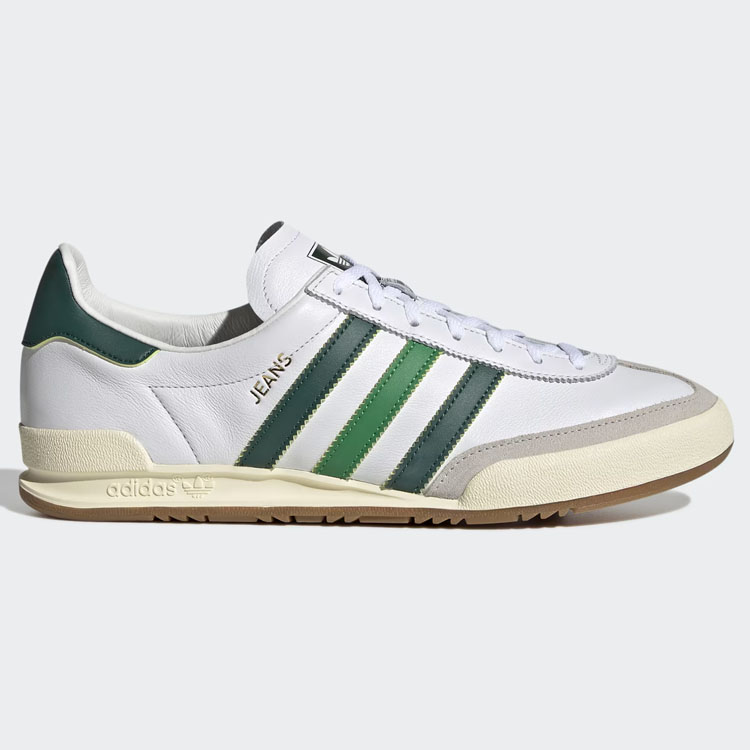 adidas originals アディダス スニーカー JEANS GW5755 ジーンズ WHITE GREEN シューズ Tトゥ レザーアッパー  本革 ホワイト グリーン テラス系