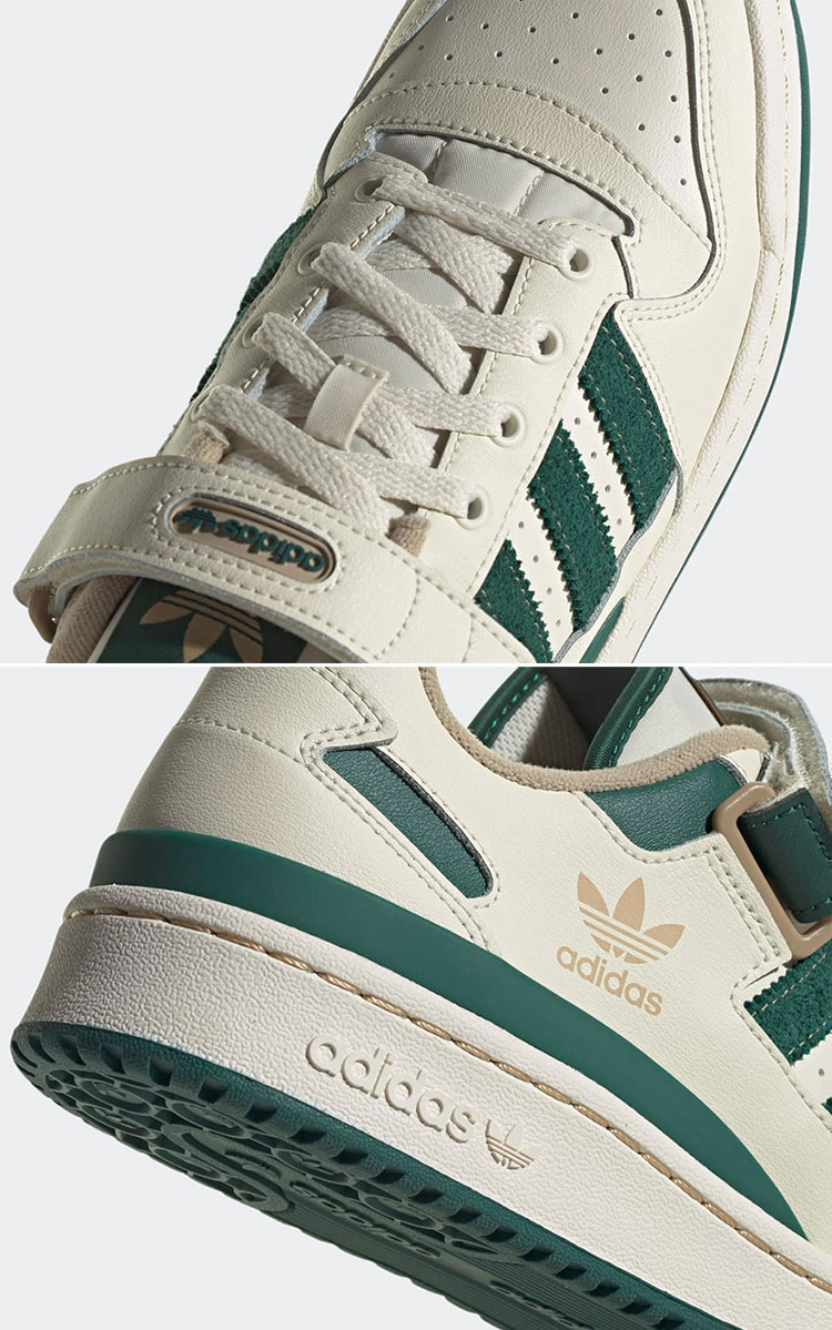 2022新生活 adidas Forum Low Cloud White/Collegiate Green 25.5cm