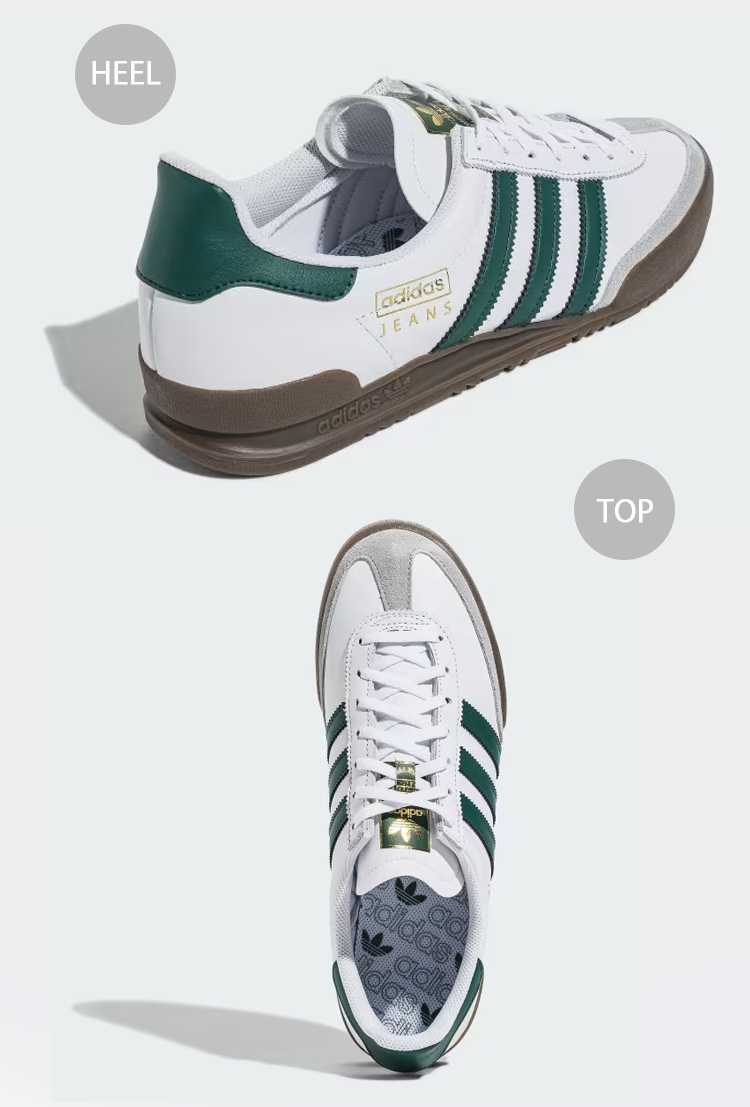 adidas Originals アディダス オリジナルス スニーカー JEANS GX4990 CLOUD WHITE COLLEGIATE  GREEN GUM ジーンズ シューズ クラウドホワイト