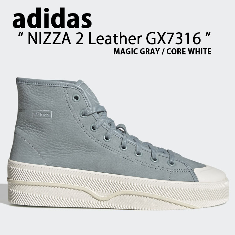 adidas アディダス スニーカー NIZZA 2 LEATHER GX7316 ニッツァ レザー ハイカット GRAY WHITE シューズ  クラシック 本革 グレー ホワイト バッシュ : ad-gx7316 : セレクトショップ a-clo - 通販 - Yahoo!ショッピング