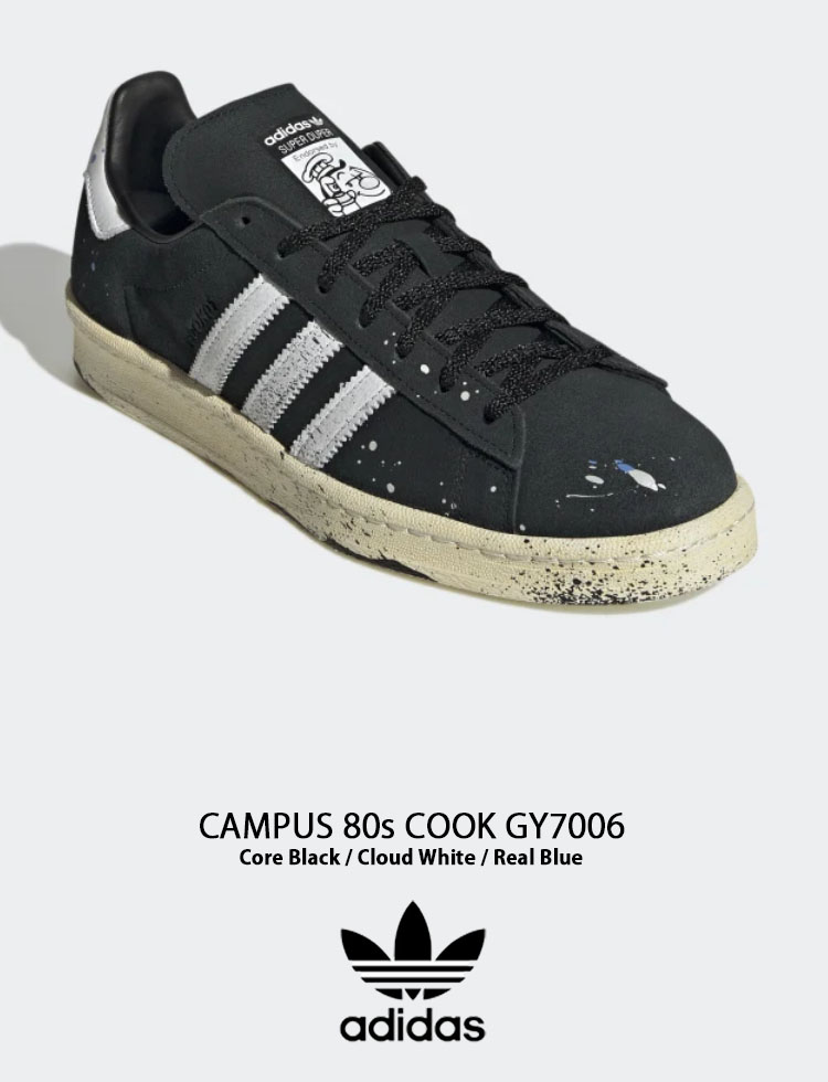 adidas アディダス スニーカー CAMPUS 80s COOK GY7006 キャンパス 80S クック Black White Blue  ブラック ホワイト ブルー GY7006 メンズ レディース : ad-gy7006 : セレクトショップ a-clo - 通販 -  Yahoo!ショッピング