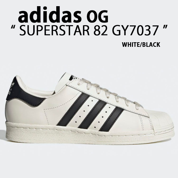 adidas originals アディダス スニーカー SUPERSTAR 82 GY7037 スーパースター82 WHITE BLACK シューズ  レザー 本革 ホワイト ブラック