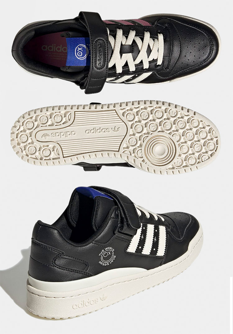 adidas アディダス スニーカー FORUM LOW Andre Saraiva フォーラムロー アンドレサライヴァ GZ2205 BLACK  WHITE コラボ クラシック レトロ クラシック