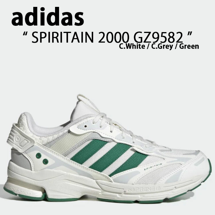 adidas アディダス スニーカー SPIRITAIN 2000 GZ9582 スピリテイン 2000 White Grey Green ホワイト  グレー グリーン メンズ 男性用