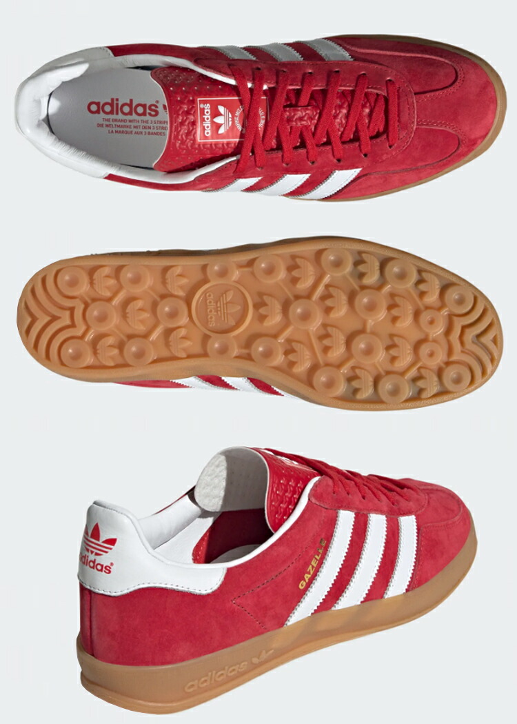 adidas Gazelle Indoor レッド 26cm アディダス adidas GAZELLE INDOOR （BETTER SCARLET/FTWR WHITE