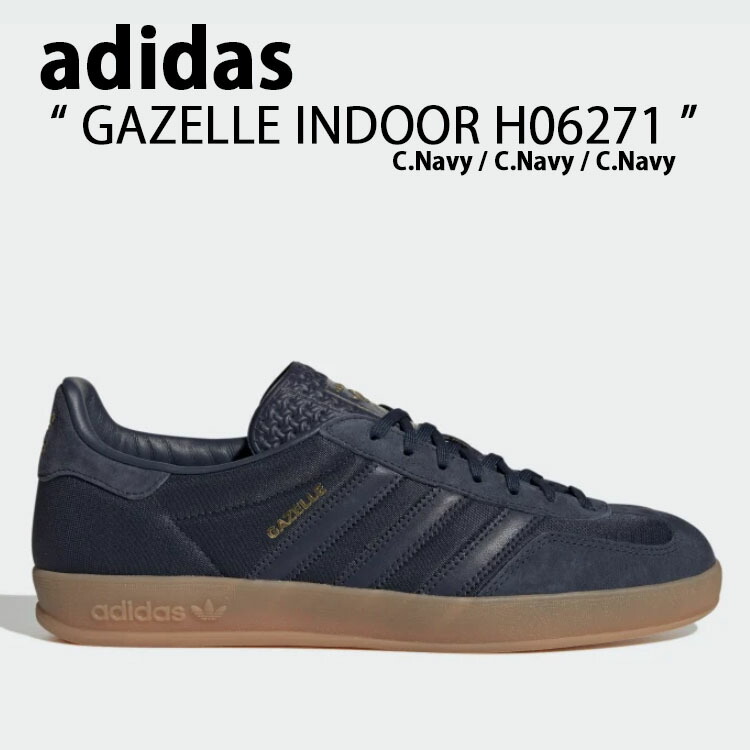 adidas Originals アディダス オリジナルス スニーカー H06271 Gazelle Indoor ガゼル インドア NAVY  ネイビー メンズ レディース