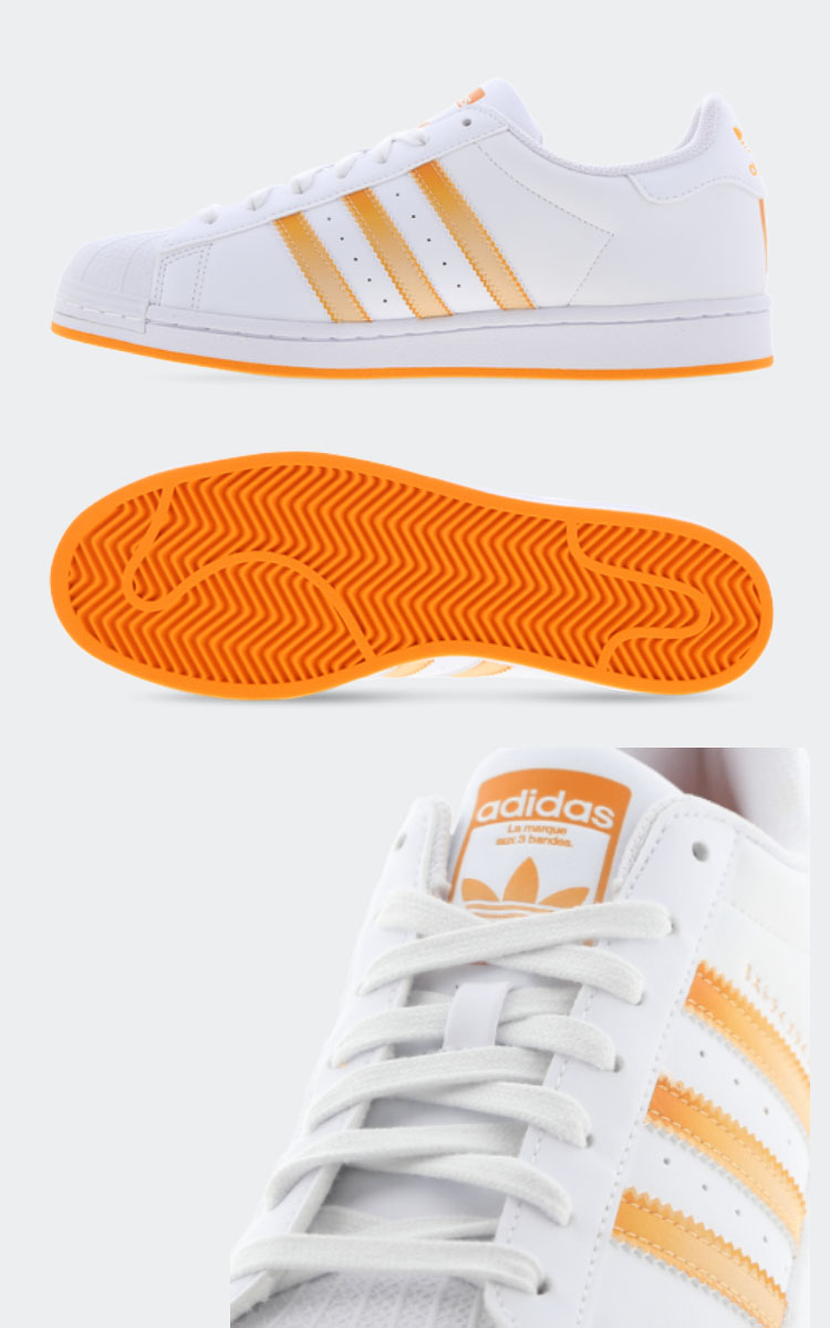 adidas Originals アディダス オリジナルス スニーカー SUPERSTAR HP5403 スーパースター ローカット ORANGE  ORANGE シューズ 3ストライプ オレンジ : ad-hp5403 : セレクトショップ a-clo - 通販 - Yahoo!ショッピング