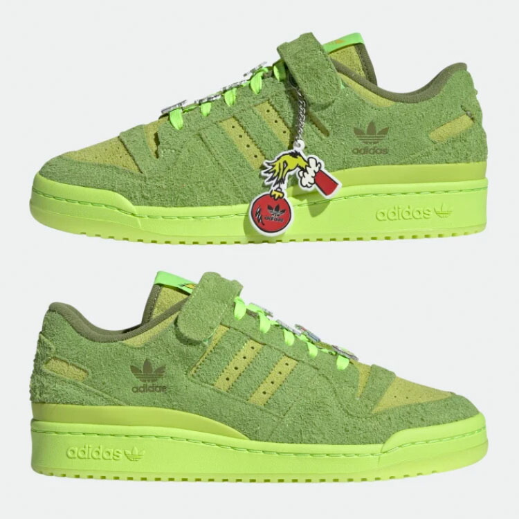 adidas Originals アディダス オリジナルス スニーカー FORUM LOW THE GRINCH HP6772 FA0209  フォーラム ロー ザ グリンチ Green Red グリーン レッド