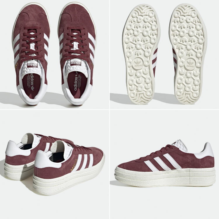 adidas Originals アディダス オリジナルス スニーカー HQ6892 GAZELLE BOLD ガゼルボールド Red White  レッド ホワイト 厚底 レザー メンズ レディース