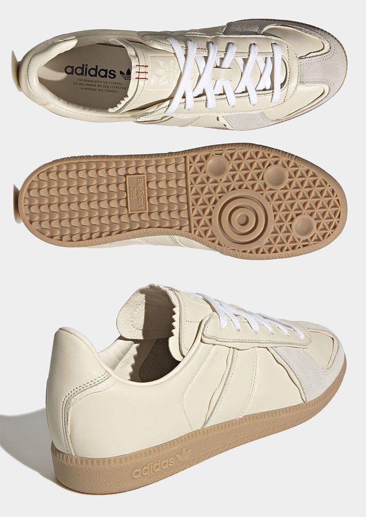 【美品級】 BW ARMY アーミー 白 レザー ガムソール 27 adidas（アディダス） スニーカー BW ARMY アーミー HQ8511 CREAM
