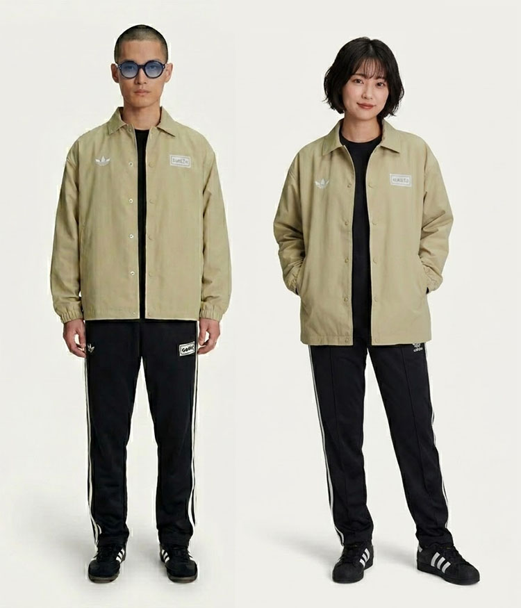〓新品〓 Live '25 Adidas Coach Jacket Stone adidas（アディダス） adidas originals コーチジャケット OASIS TOUR