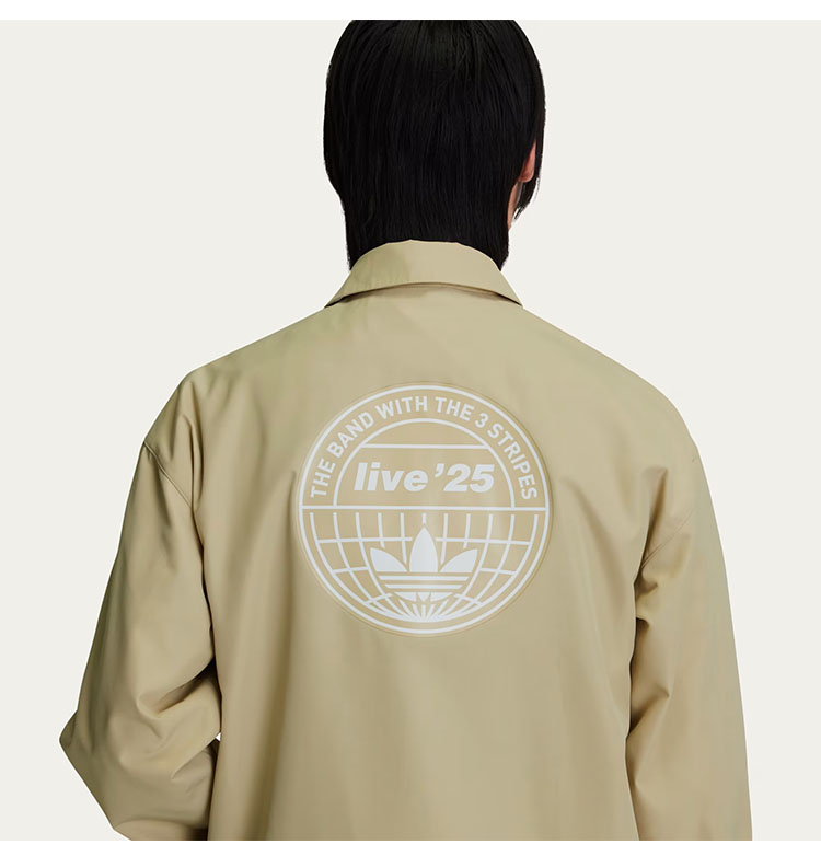 〓新品〓 Live '25 Adidas Coach Jacket Stone adidas（アディダス） adidas originals コーチジャケット OASIS TOUR