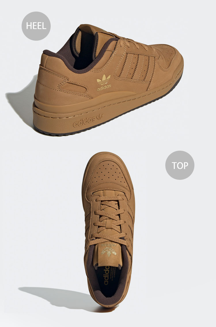 adidas フォーラムロー　ブラウン レザー スニーカー adidas originals アディダス スニーカー FORUM LOW CLASSIC