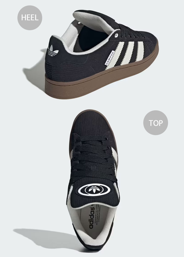 adidas Originals アディダス CAMPUS 00S ID1364 BLACK WHITE