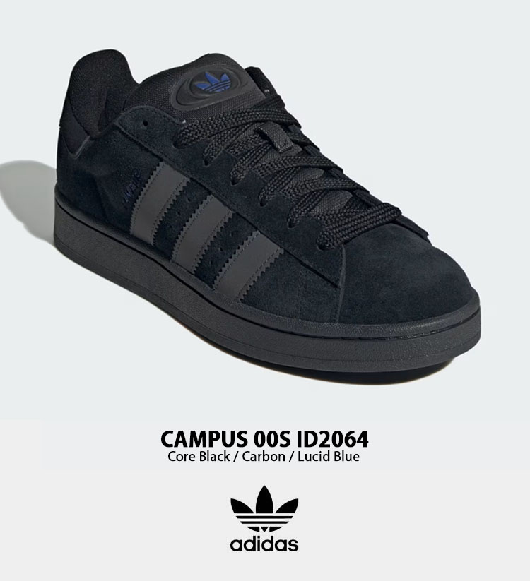 adidas originals アディダス スニーカー CAMPUS 00S ID2064 キャンパス BLACK CARBON シューズ  リフレクター 反射 スエード レザー ブラック カーボン : ad-id2064 : セレクトショップ a-clo - 通販 -  Yahoo!ショッピング