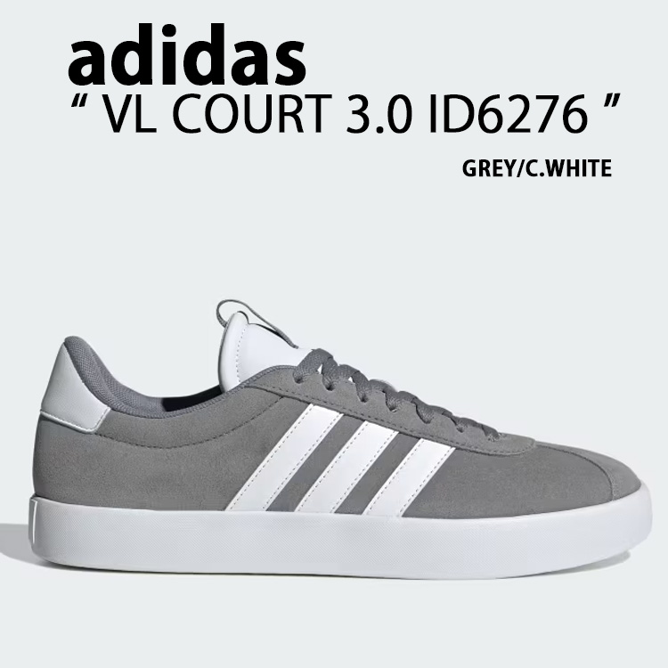 【ADIDAS】 アディダス LITECOURT U \tFTWR/CORE/GREY 国内発送 ADIDAS】 アディダス VL COURT 3.0 VLコート3.0 ID6276 GRET