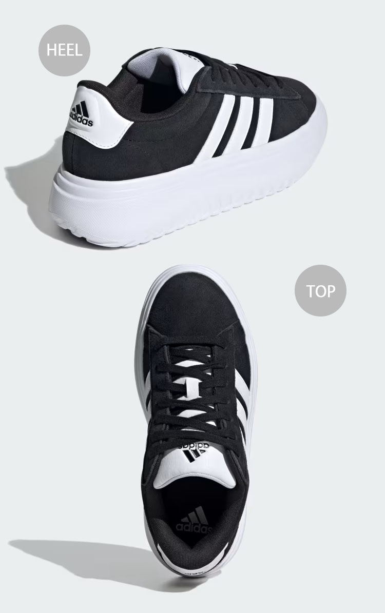 adidas アディダス スニーカー 厚底 GRANDCOURT PLATFORM IE1102