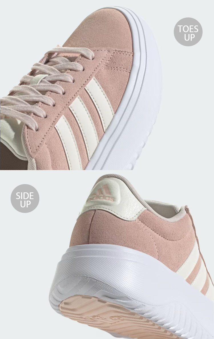 adidas アディダス スニーカー 厚底 GRANDCOURT PLATFORM IE1104