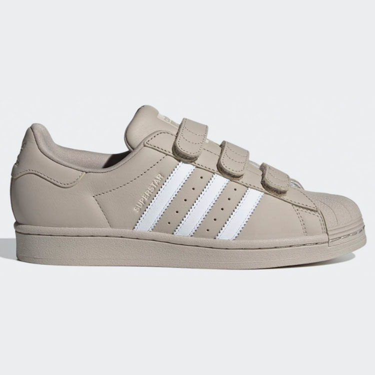 adidas originals アディダス レディース スニーカー SUPERSTAR CF W IE2968 シューズ BEIGE WHITE  スーパースター コンフォート ベルクロ レザー 本革 ベージュ