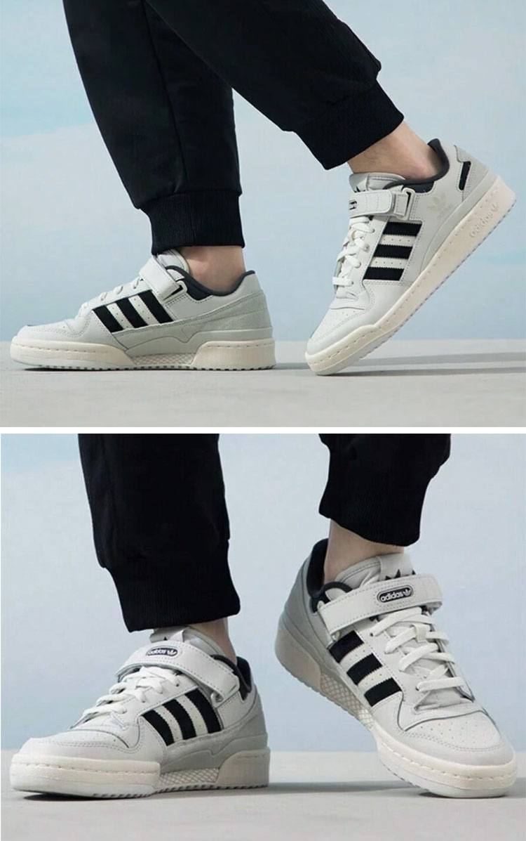 adidas アディダス スニーカー FORUM LOW IE7217 WHITE GRAY BLACK シューズ フォーラム ロー グレー ブラック クラシックシューズ adidas（アディダス） スニーカー FORUM LOW IE7217 WHITE GRAY BLACK