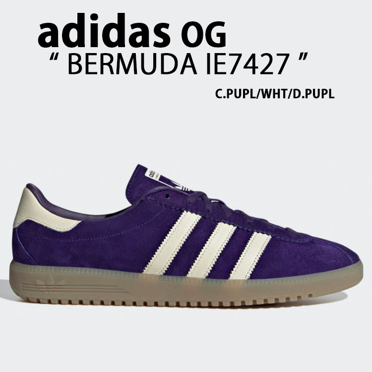 adidas originals アディダス スニーカー BERMUDA IE7427 バミューダ シューズ PURPLE GUM スエード  スウェード パープル ラバーアウトソール