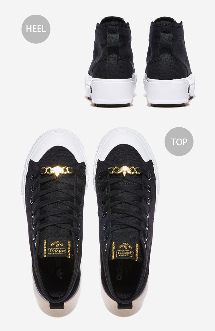 【美品】on レザースニーカー 25.5cm adidas（アディダス） adidas Originals レディース スニーカー NIZZA